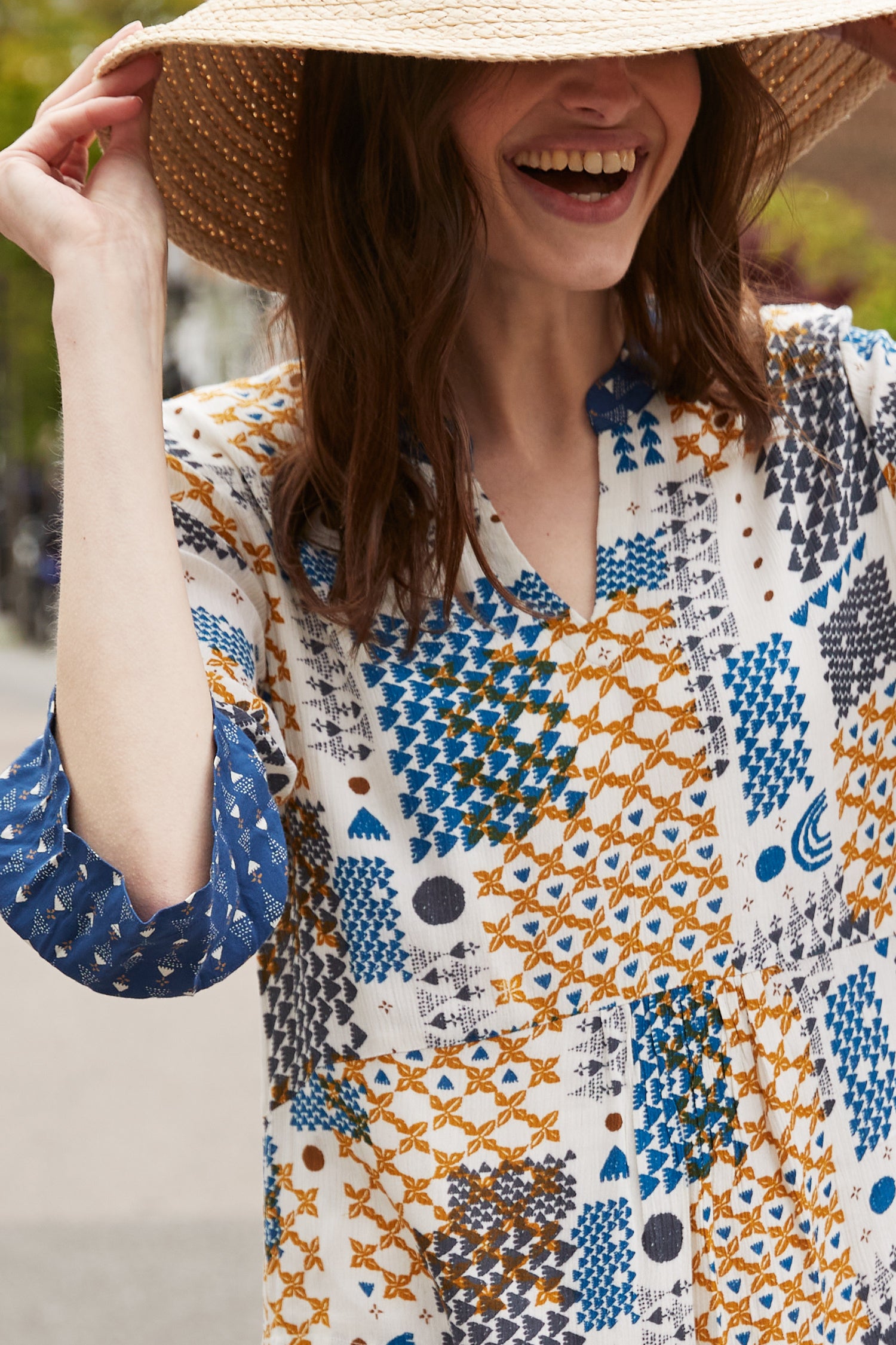 Dakota Gathered Tunic Dress