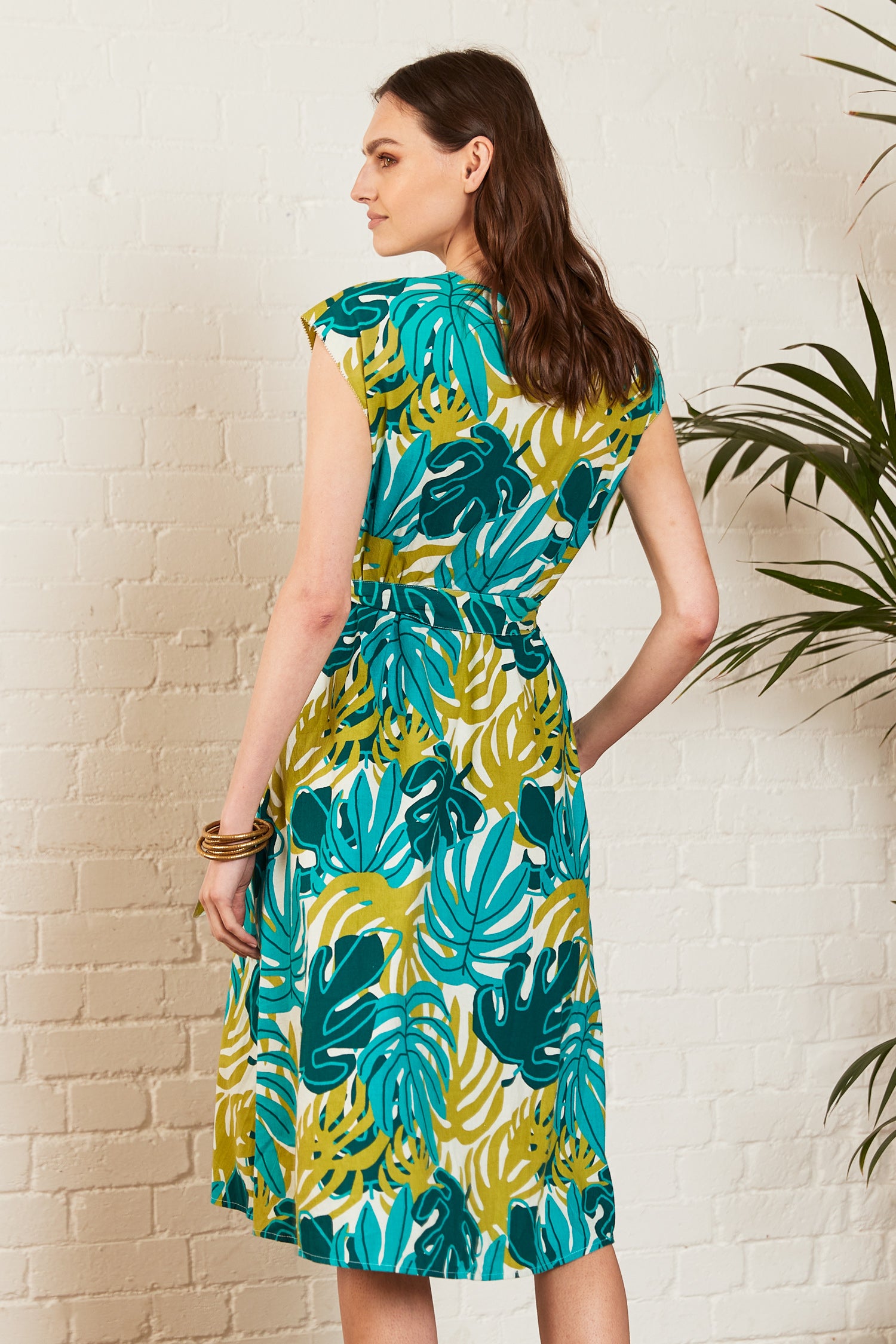 Jungle Cotton Poplin Dress