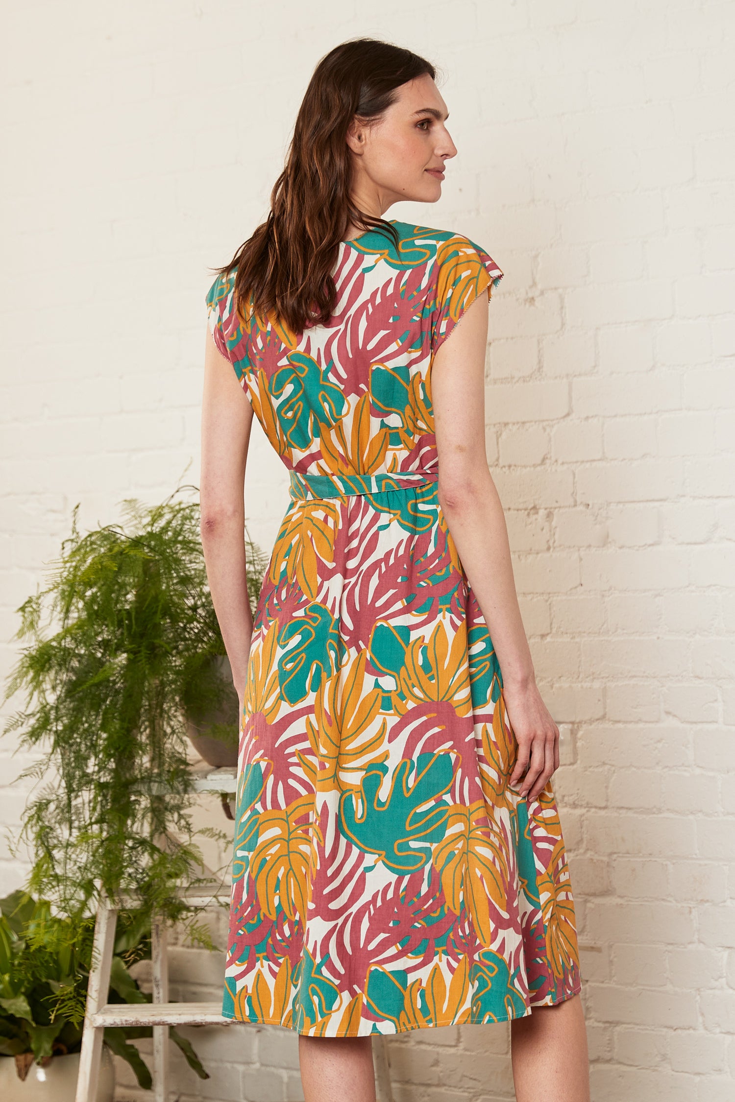 Jungle Cotton Poplin Dress