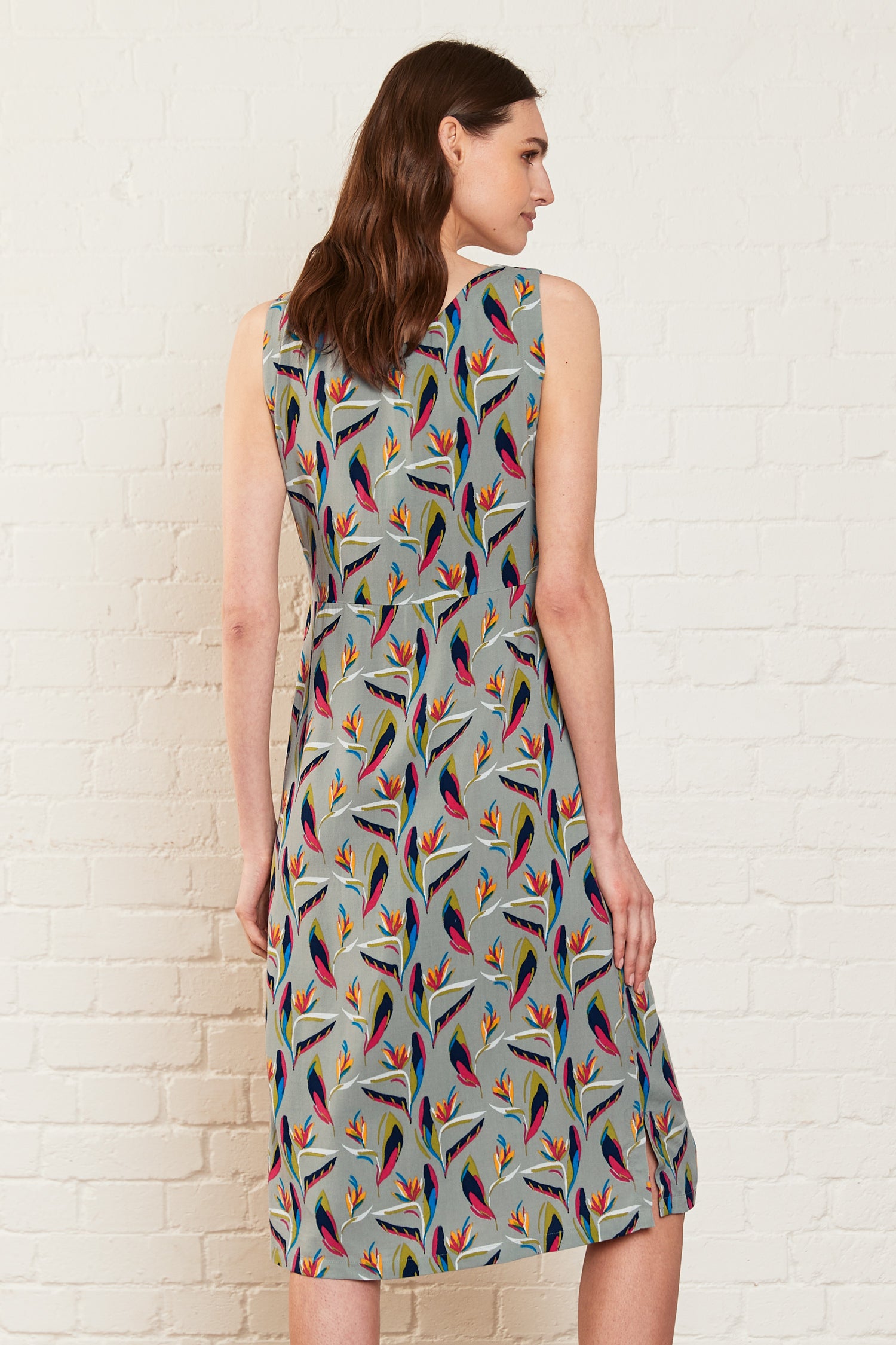 Paradise Bloom Lenzing Ecovero Buttoned Dress