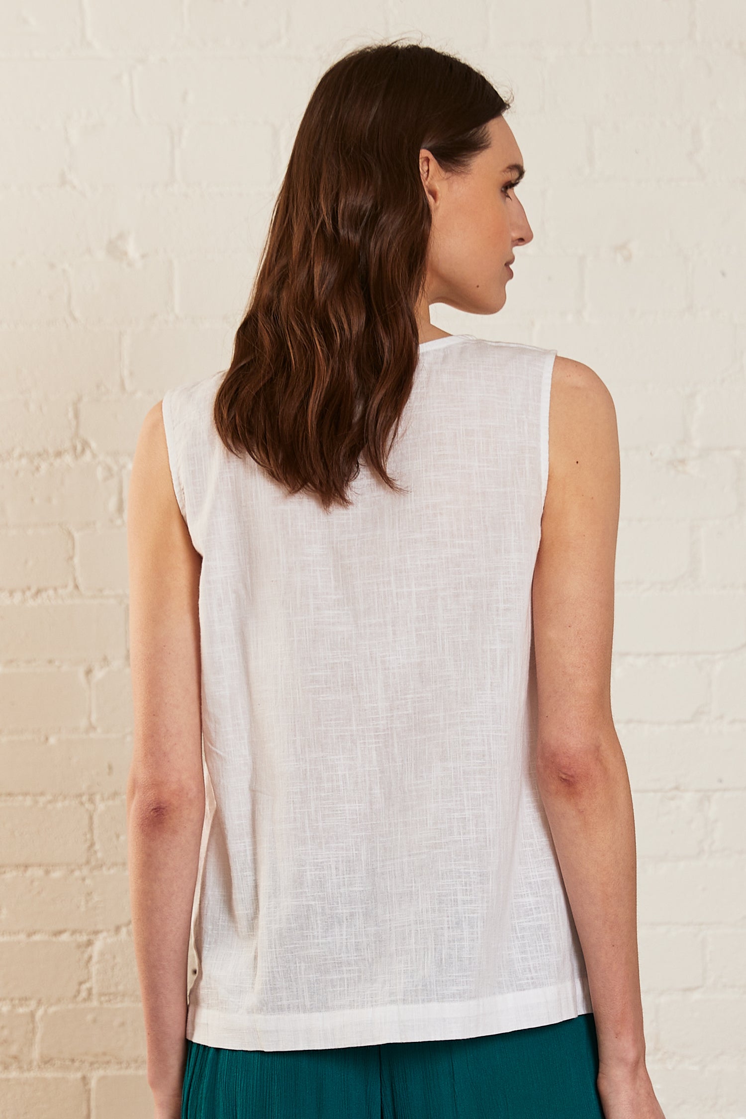Cotton Lace Vest Top