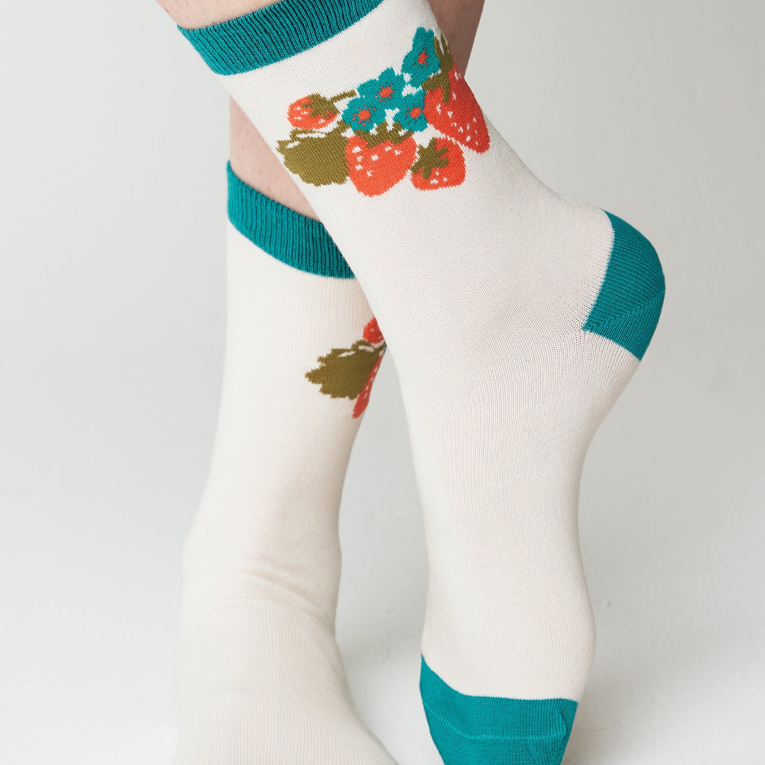 Strawberry Garland Bamboo Socks