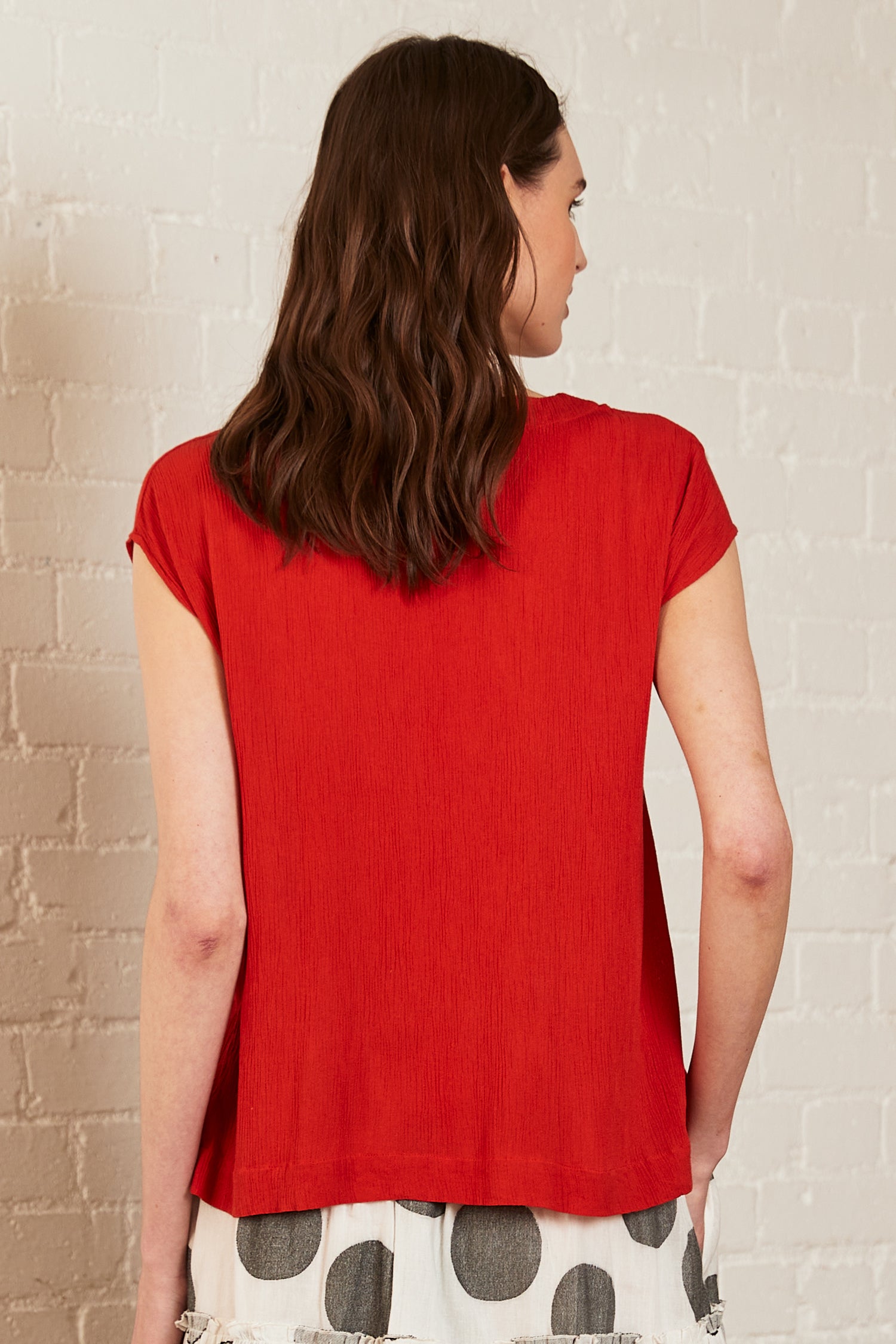 Crinkle Viscose Top