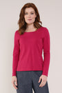 Crimson Colour GOTS Organic Cotton Long Sleeve Tops - Front side