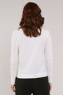 Ivory Colour GOTS Organic Cotton Long Sleeve Tops - Back side