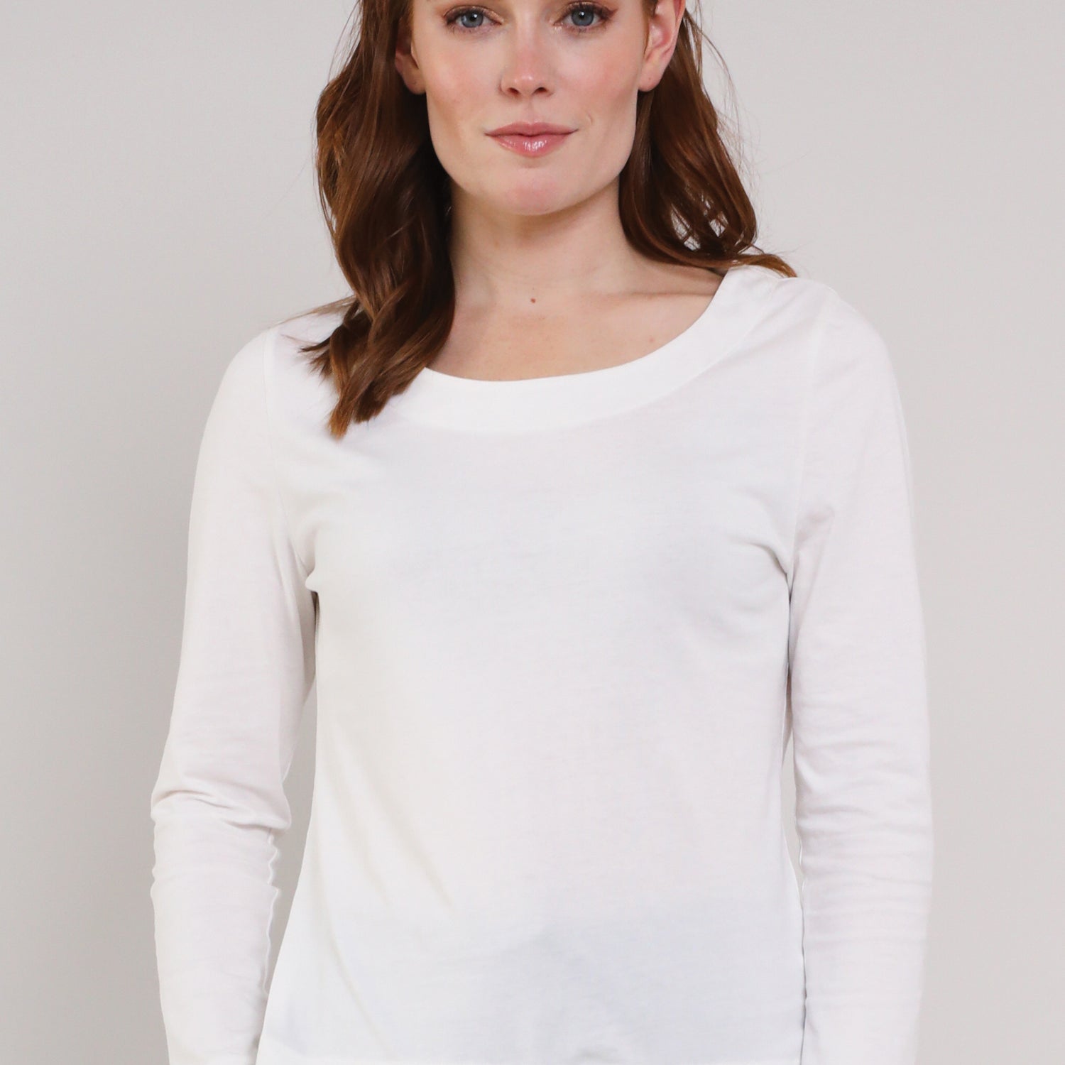 Ivory Colour GOTS Organic Cotton Long Sleeve Tops