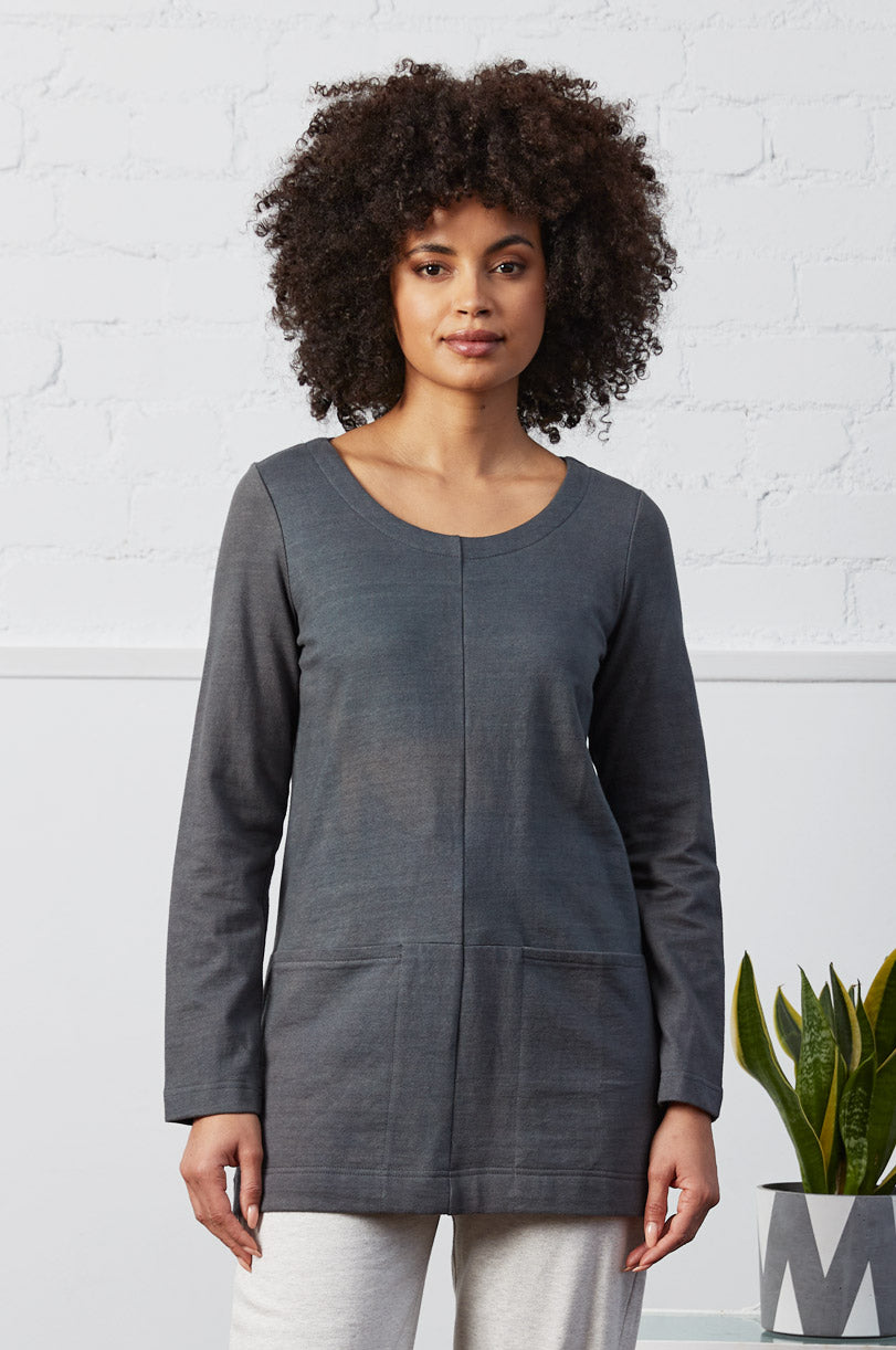 GOTS Organic Cotton Jersey Pocket Tunic