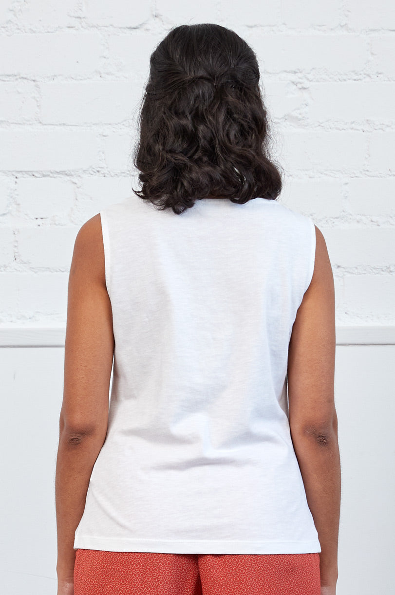 GOTS Organic Cotton Lace Trim Vest