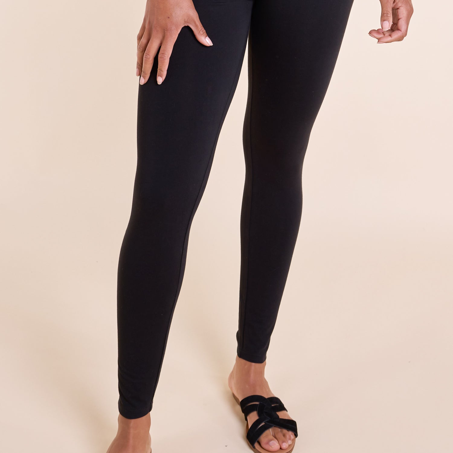 SS25 GOTS Organic Cotton Leggings - Black