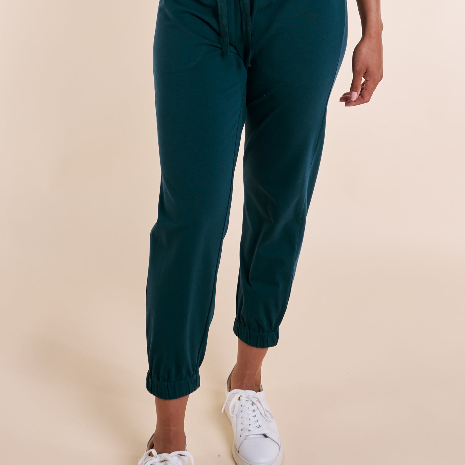 SS25 GOTS Organic Cotton Jersey Trousers - Jet