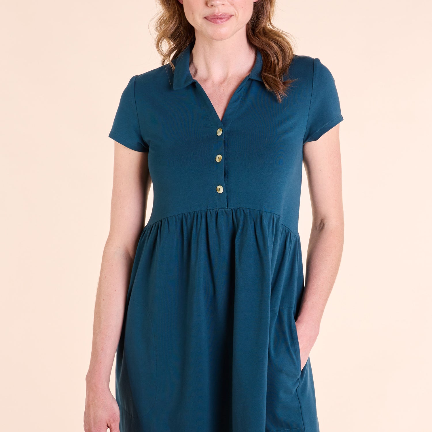 SS25 GOTS Organic Cotton Tunic Dress - Jet