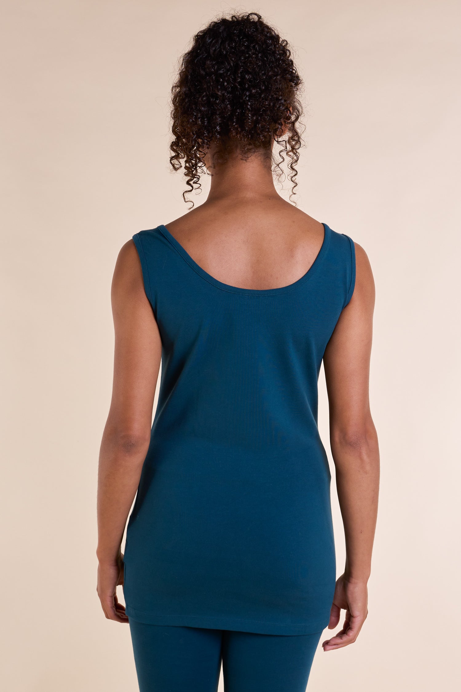 SS25 GOTS Organic Cotton Longline Vest - Jet