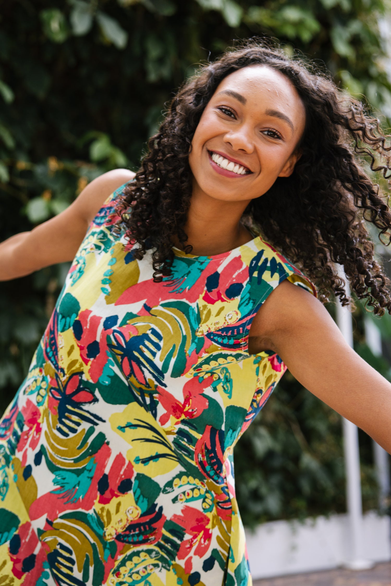 SS25 Poplin Sleeveless Dress - Multi