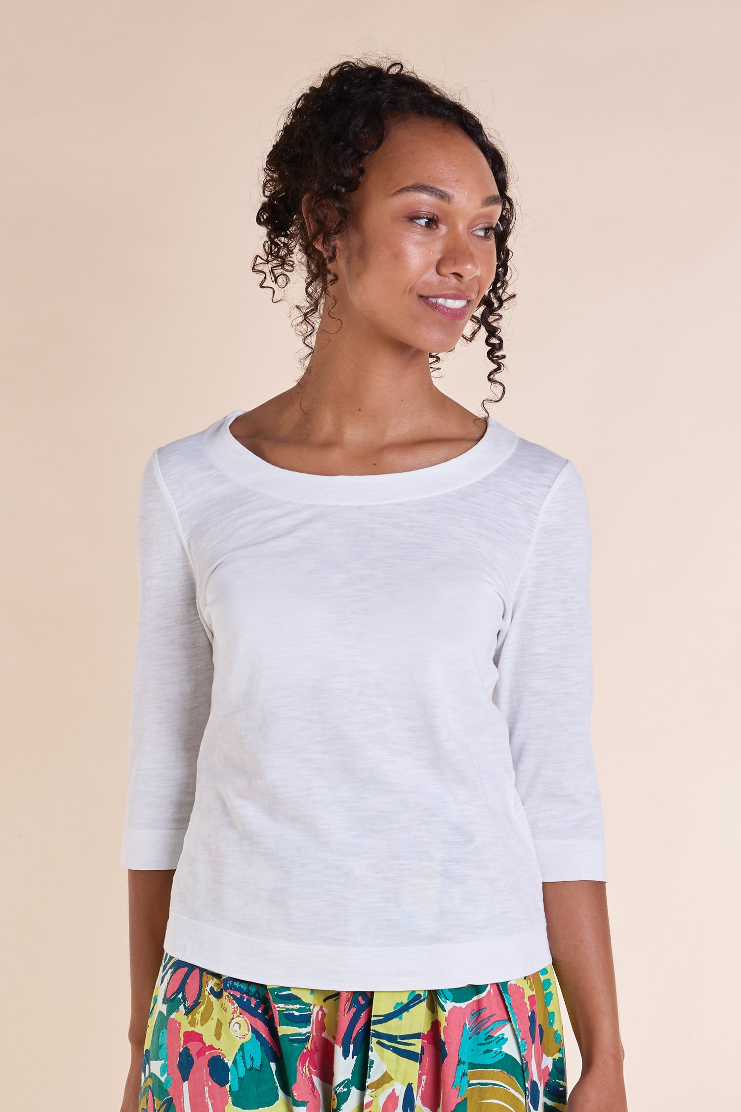 SS25 GOTS Organic Cotton Top - White