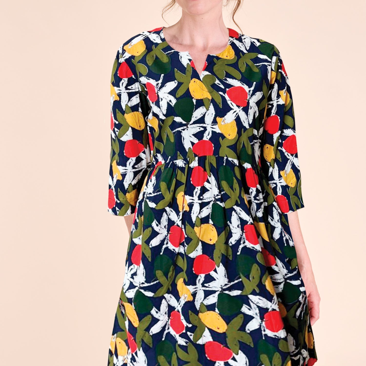 SS25 LENZING™ ECOVERO™ Tunic Dress - Ink