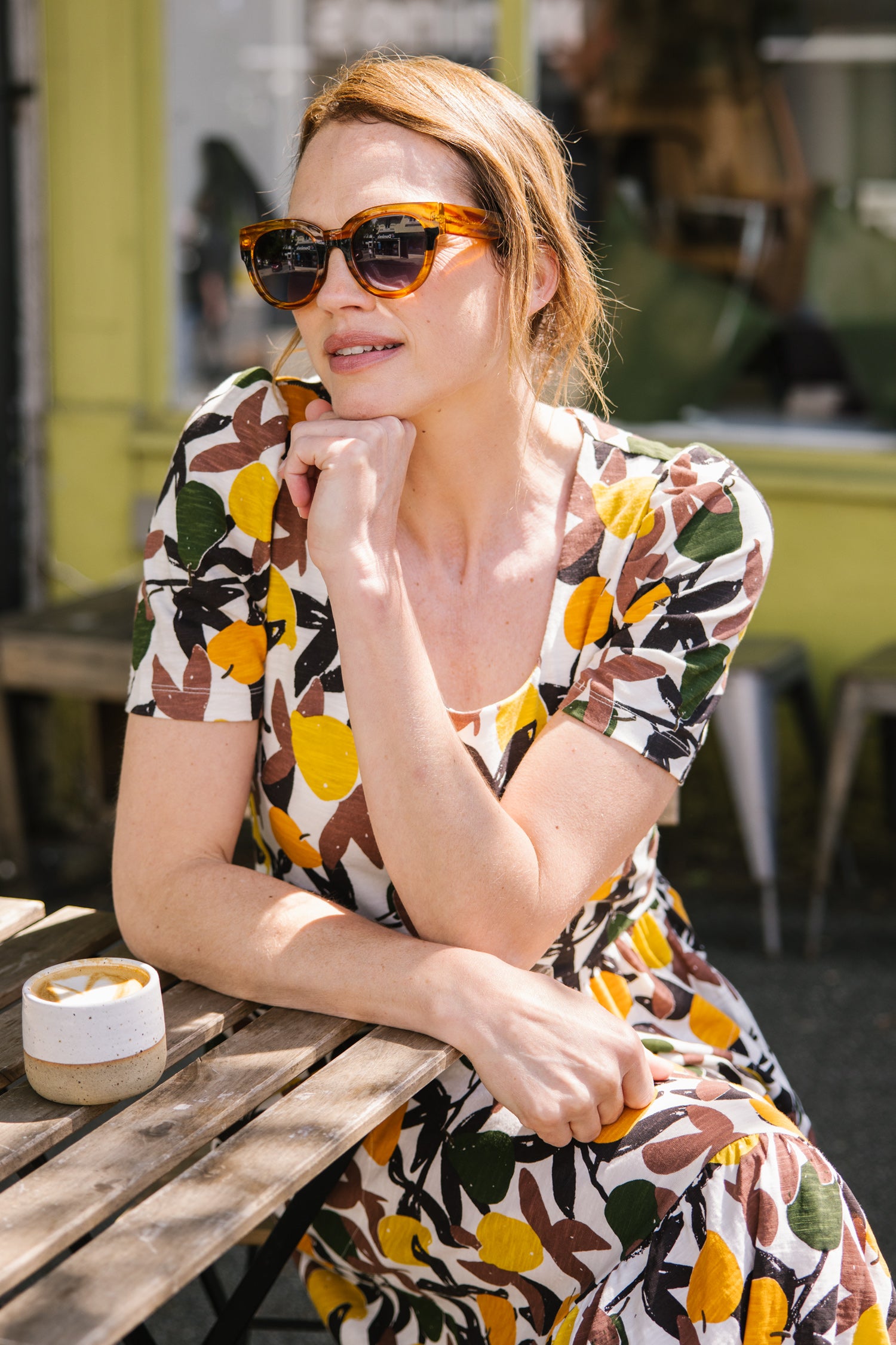 SS25 GOTS Organic Cotton Midi Dress - Ivory