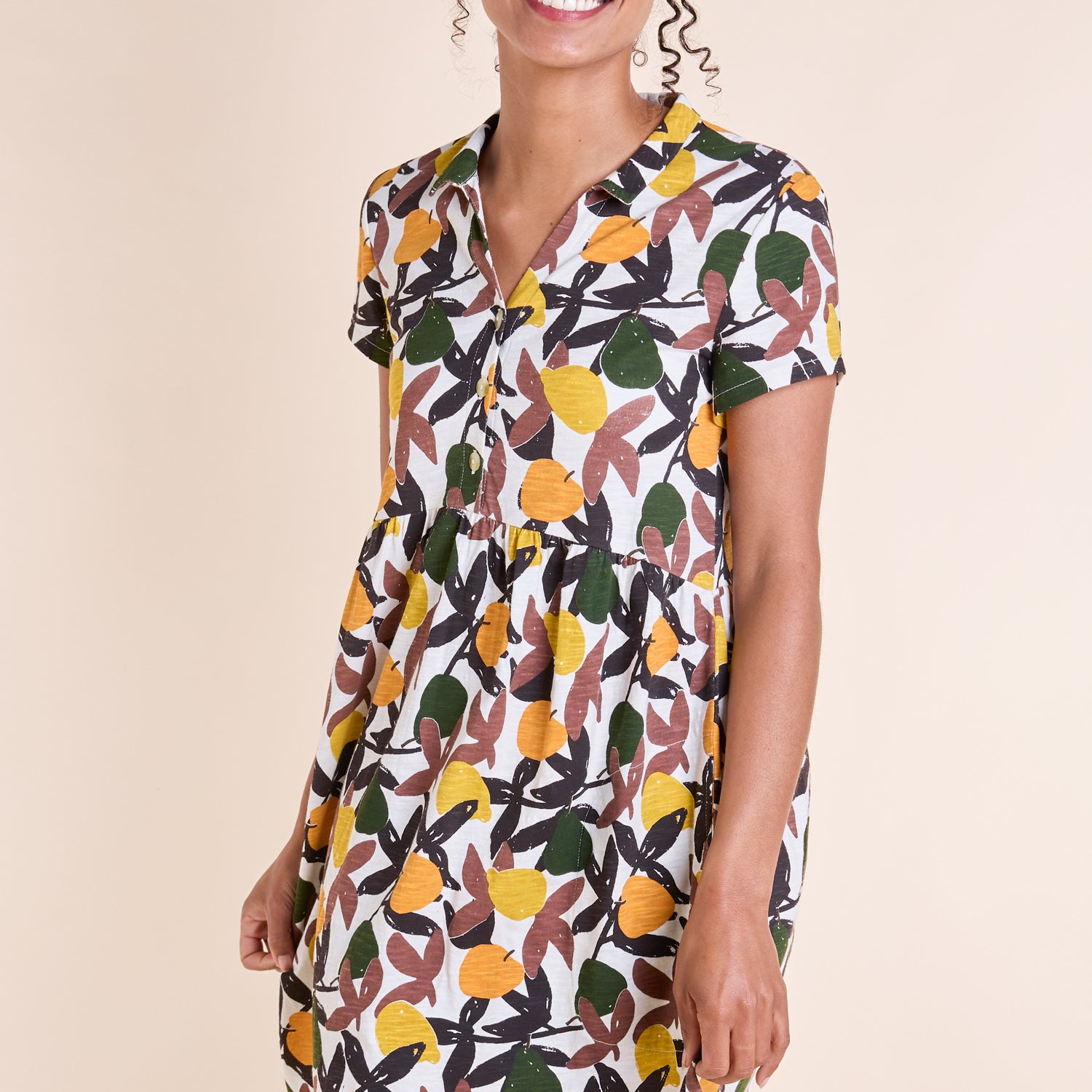 SS25 GOTS Organic Cotton Tunic Dress - Ivory
