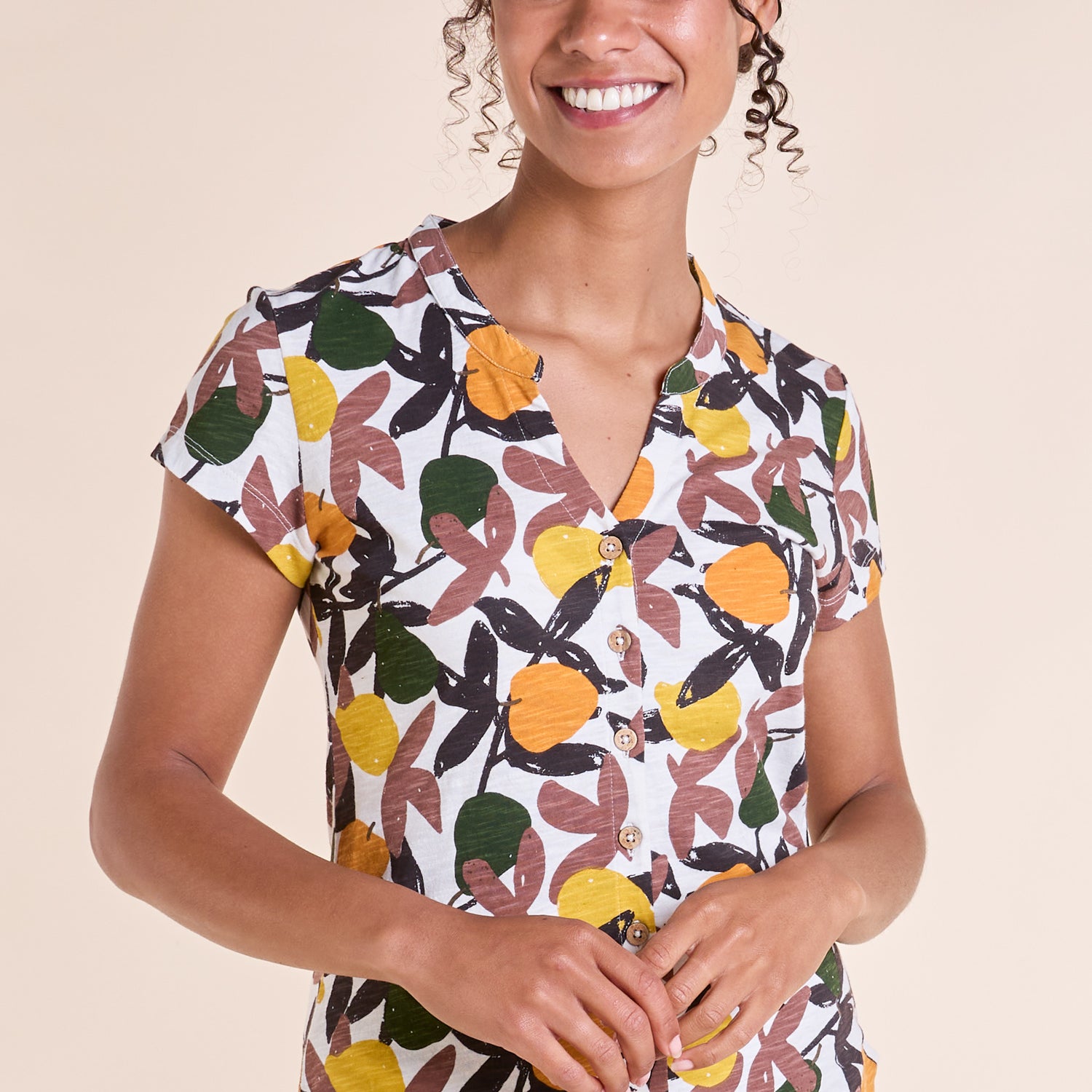 SS25 GOTS Organic Cotton Jersey Shirt - Ivory