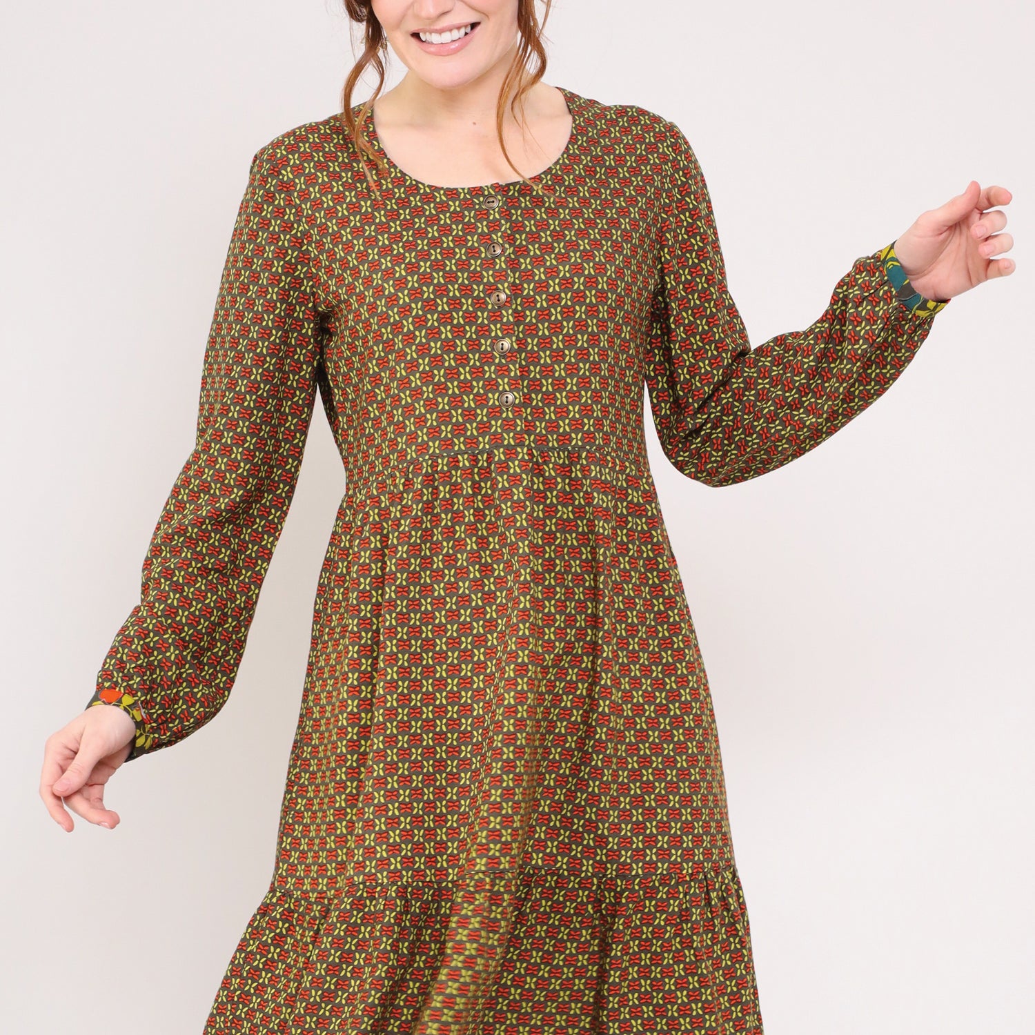 Lenzing™ EcoVero™ Button Tunic Dress