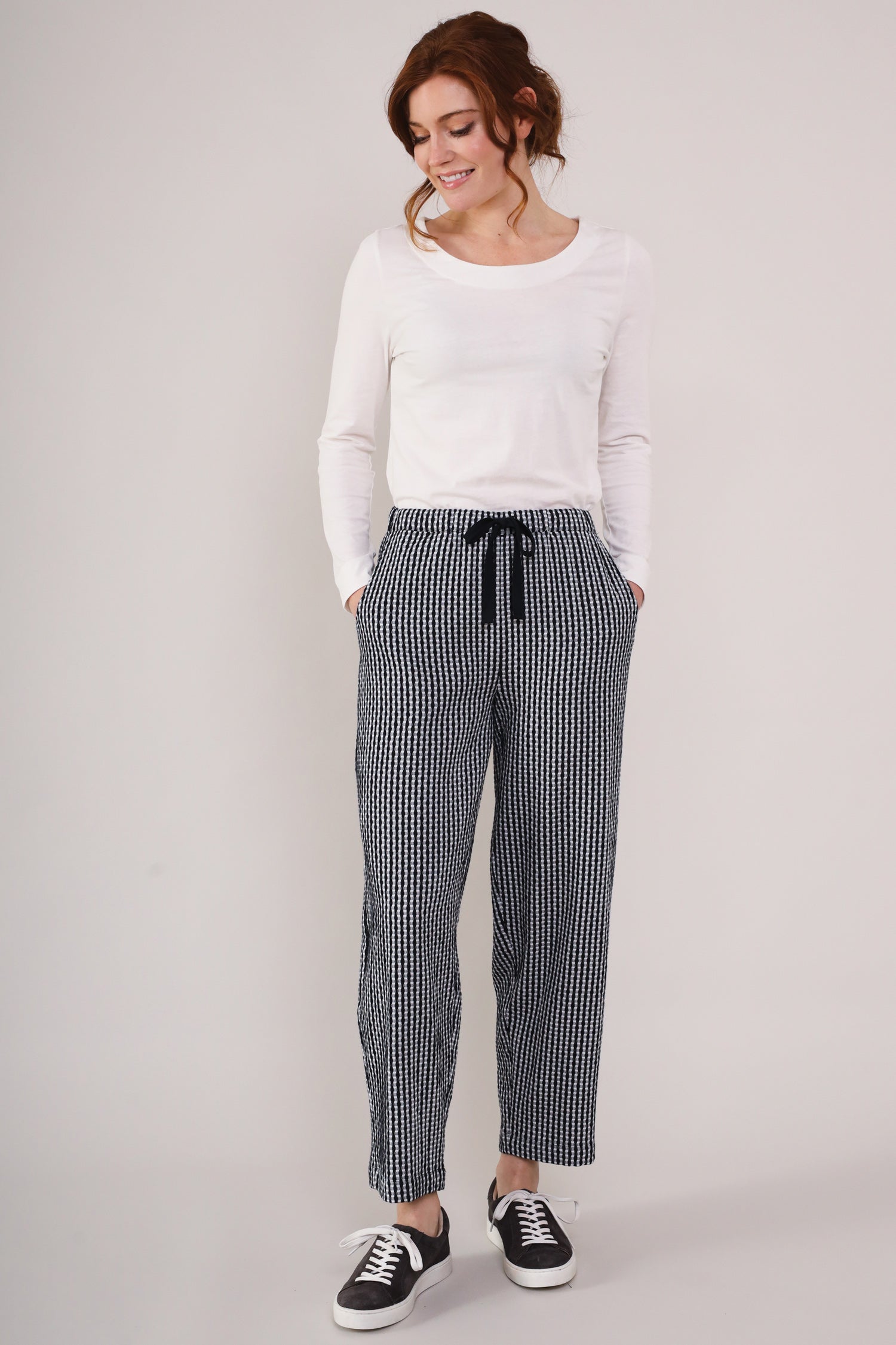 Cotton Check Trousers