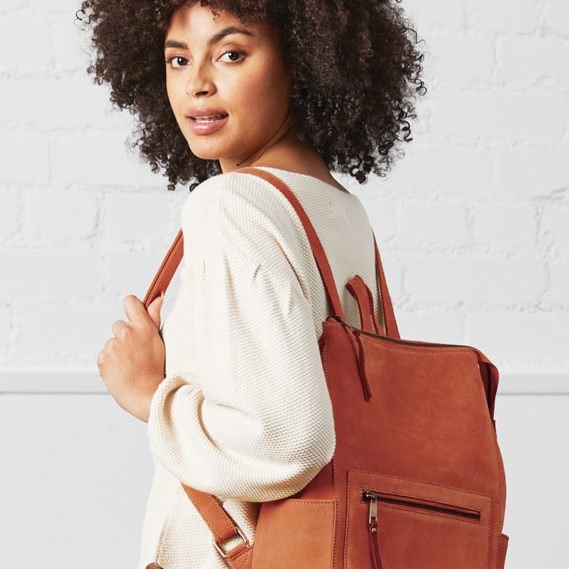 Suede Womens Rucksack