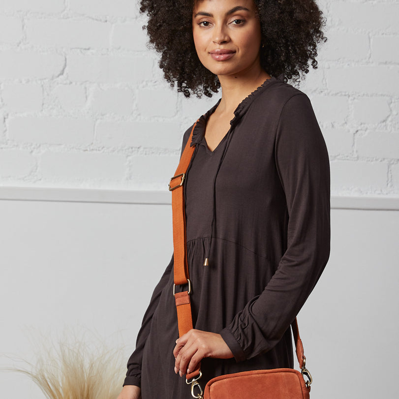 Suede Womens Crossbody Bag