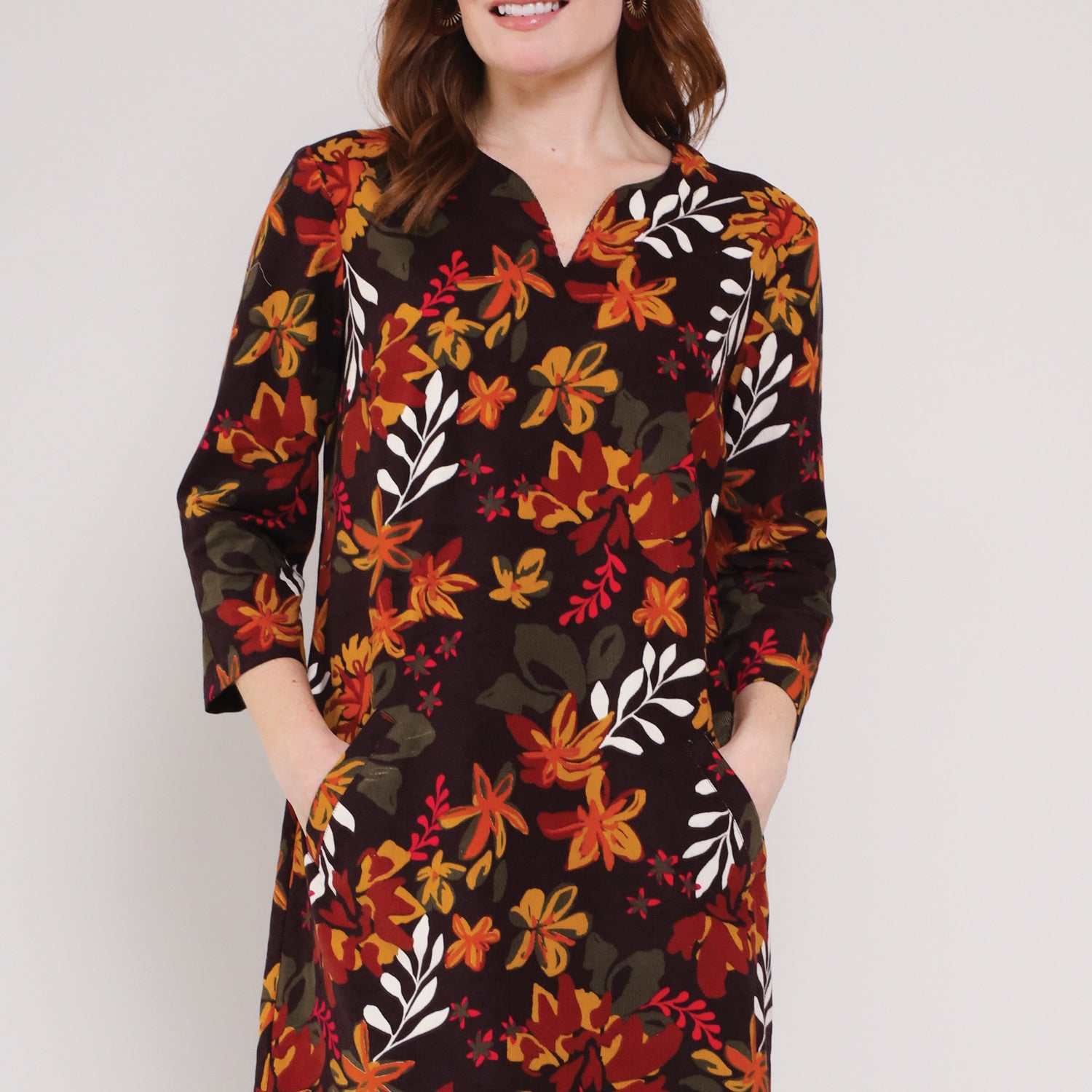 Cotton Cord Tunic Dress
