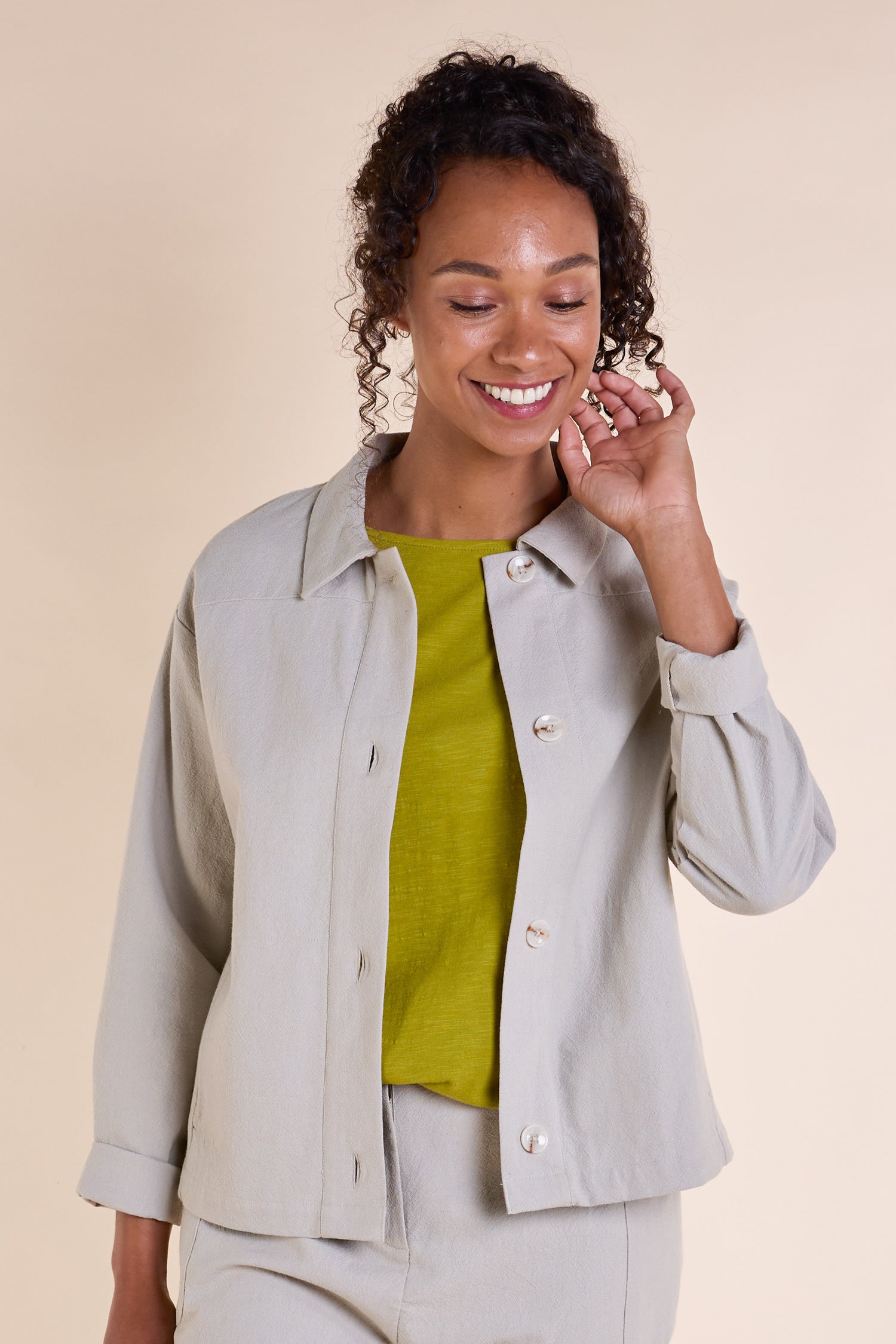 SS25 Cotton Jacket - Ecru SS25 Cotton Jacket - Ecru