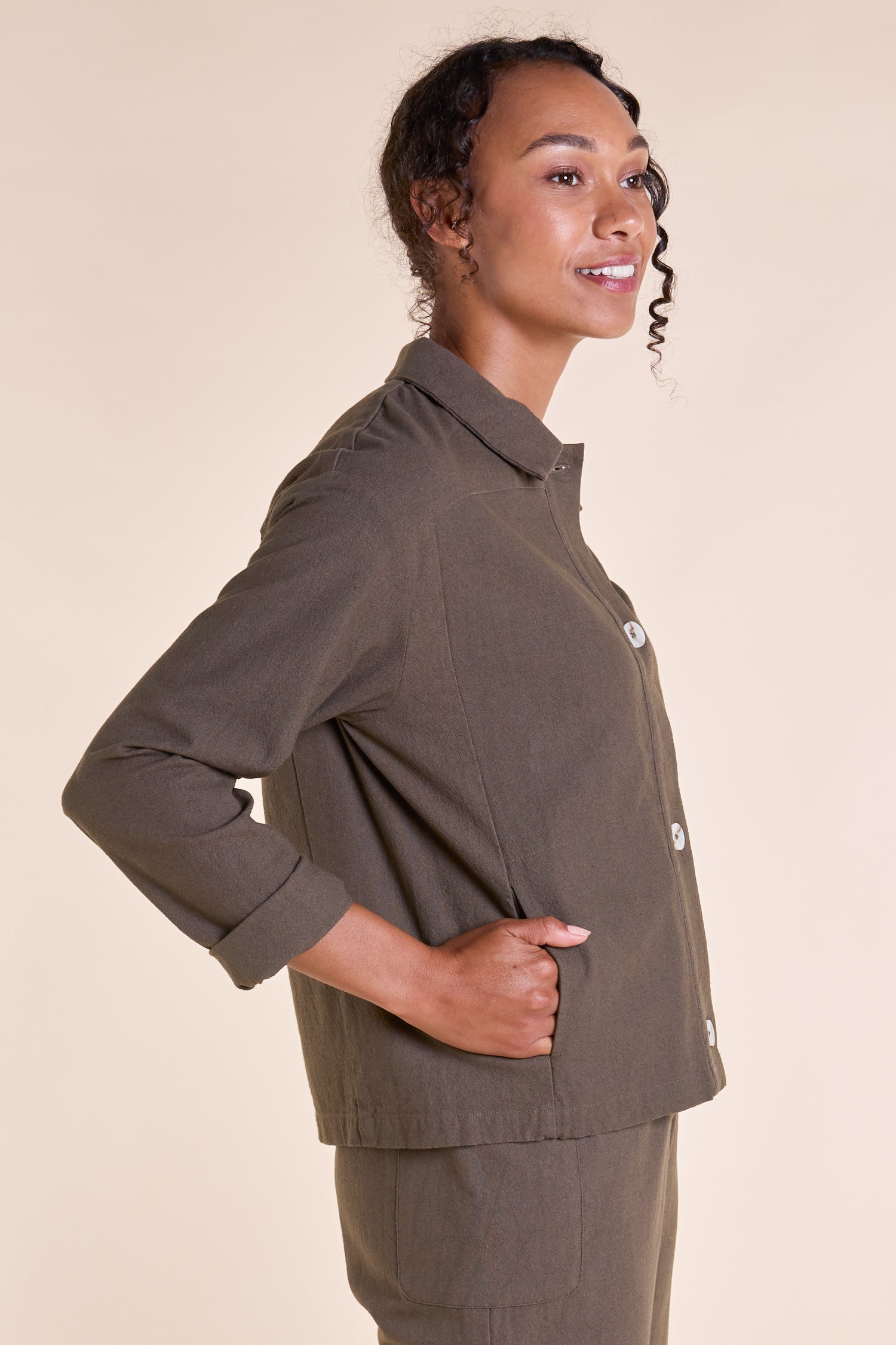 SS25 Cotton Jacket - Olive