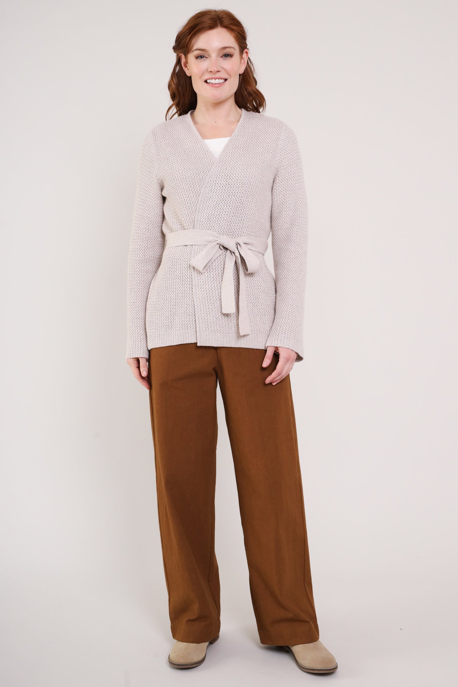 Cotton Wide Leg Trousers