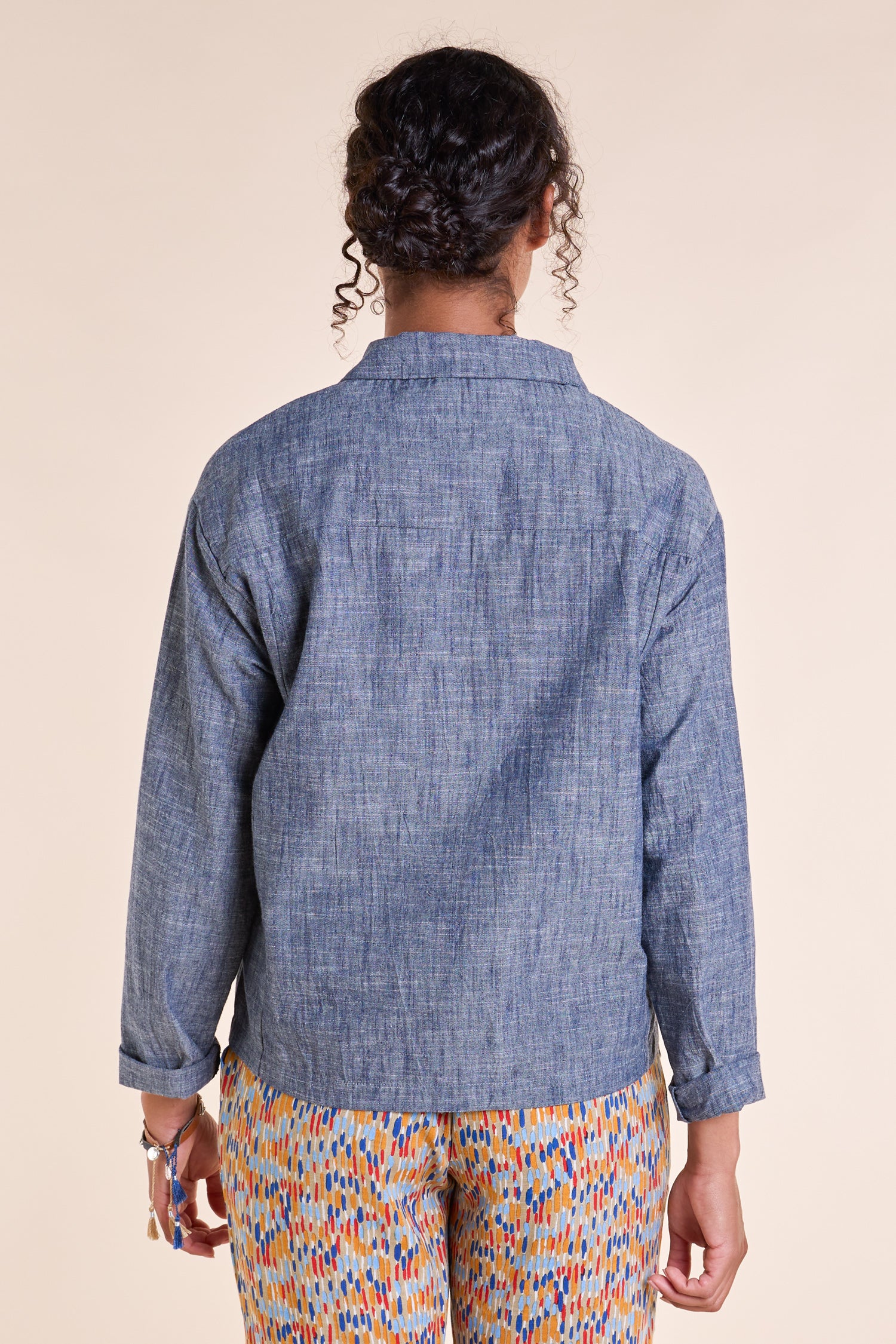 SS25 Cotton Chambray Jacket - Denim