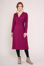 Viscose Tie Wrap Dress - Front Side