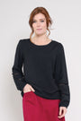 Viscose Lace Trim Tops - Front Side