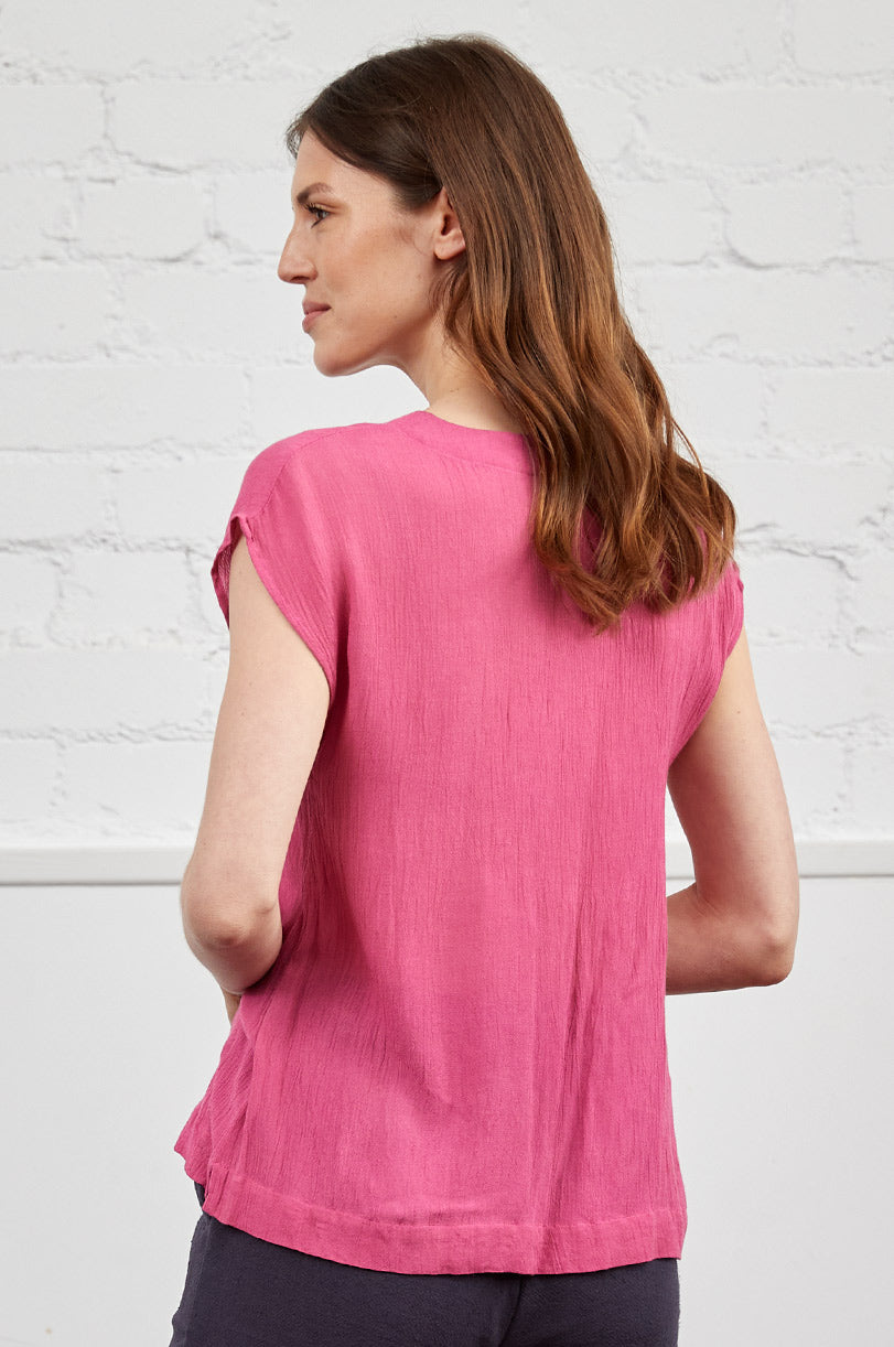 Crinkle Viscose Top