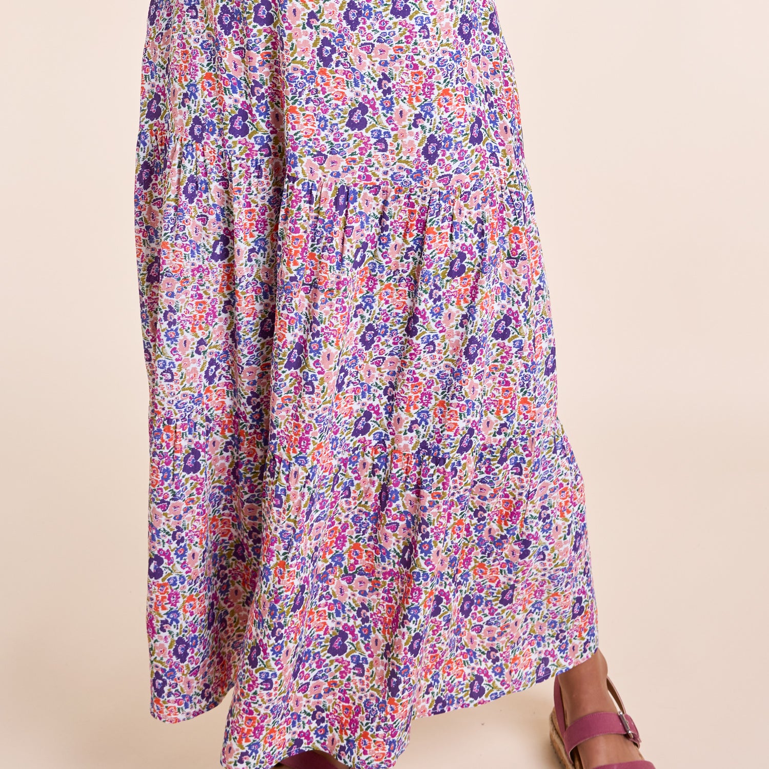 SS25 Tiered Skirt - Purple