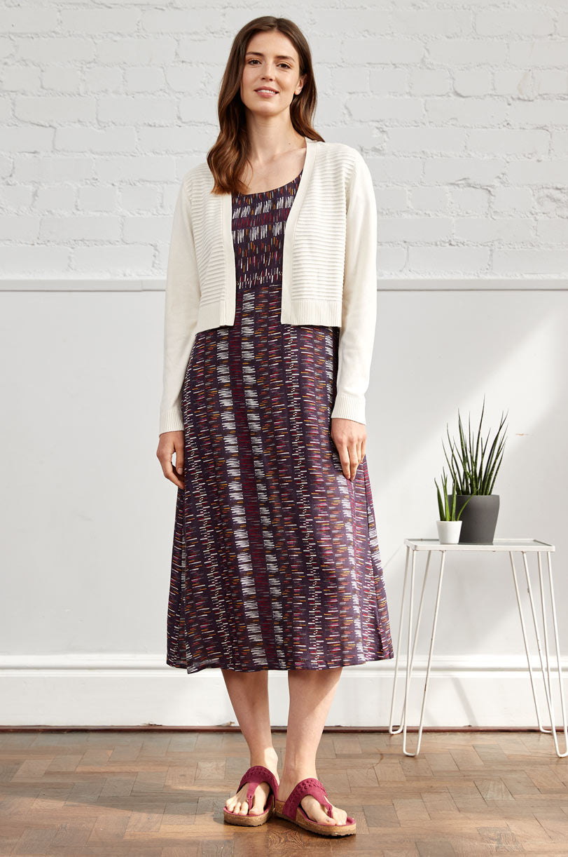 BW2084 Slub Midi Dress