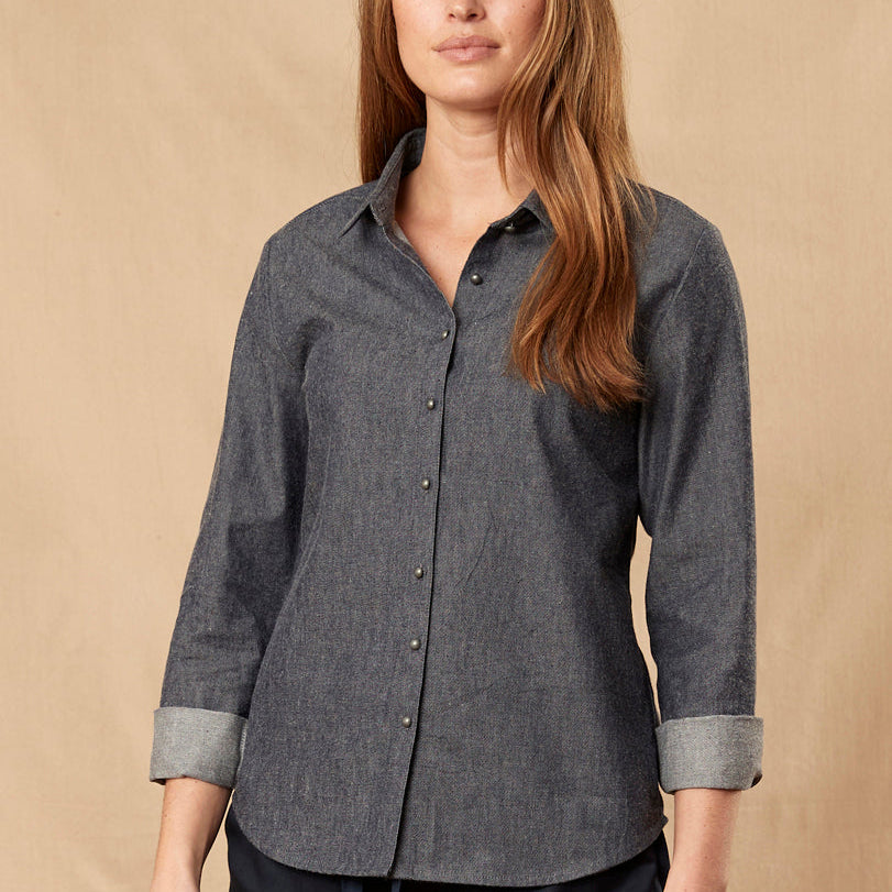 CH4024 Embroidered Button Through Shirt