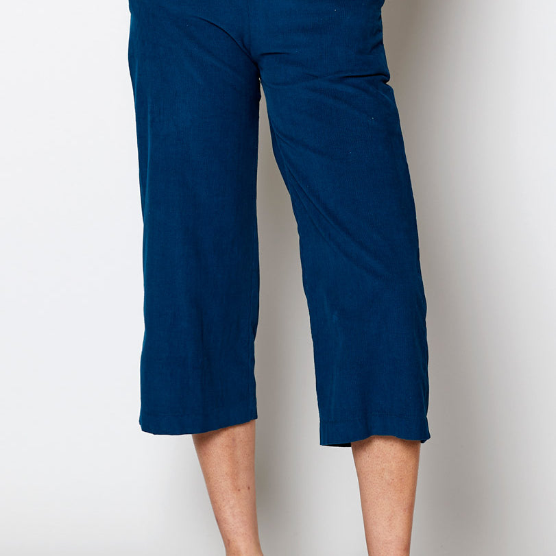 Cotton Cropped Needlecord Trouser