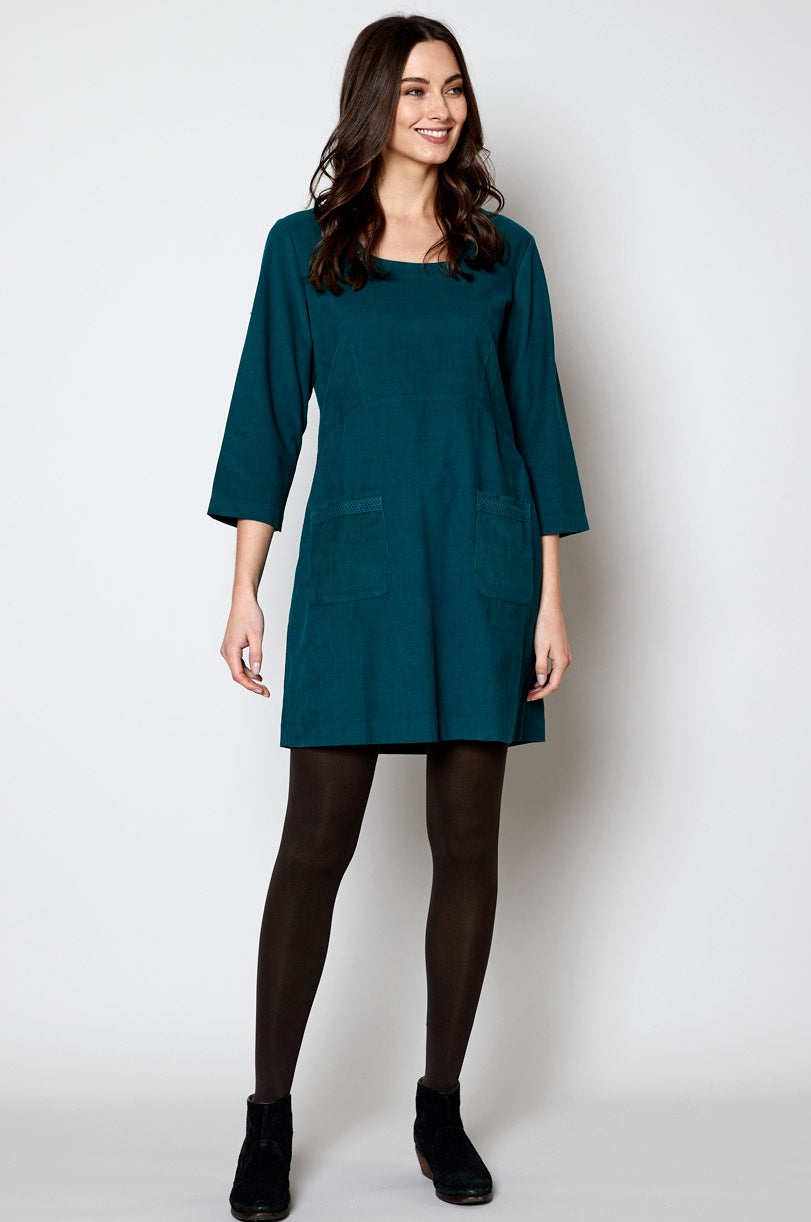 CN3084 Crochet Insert Tunic Dress
