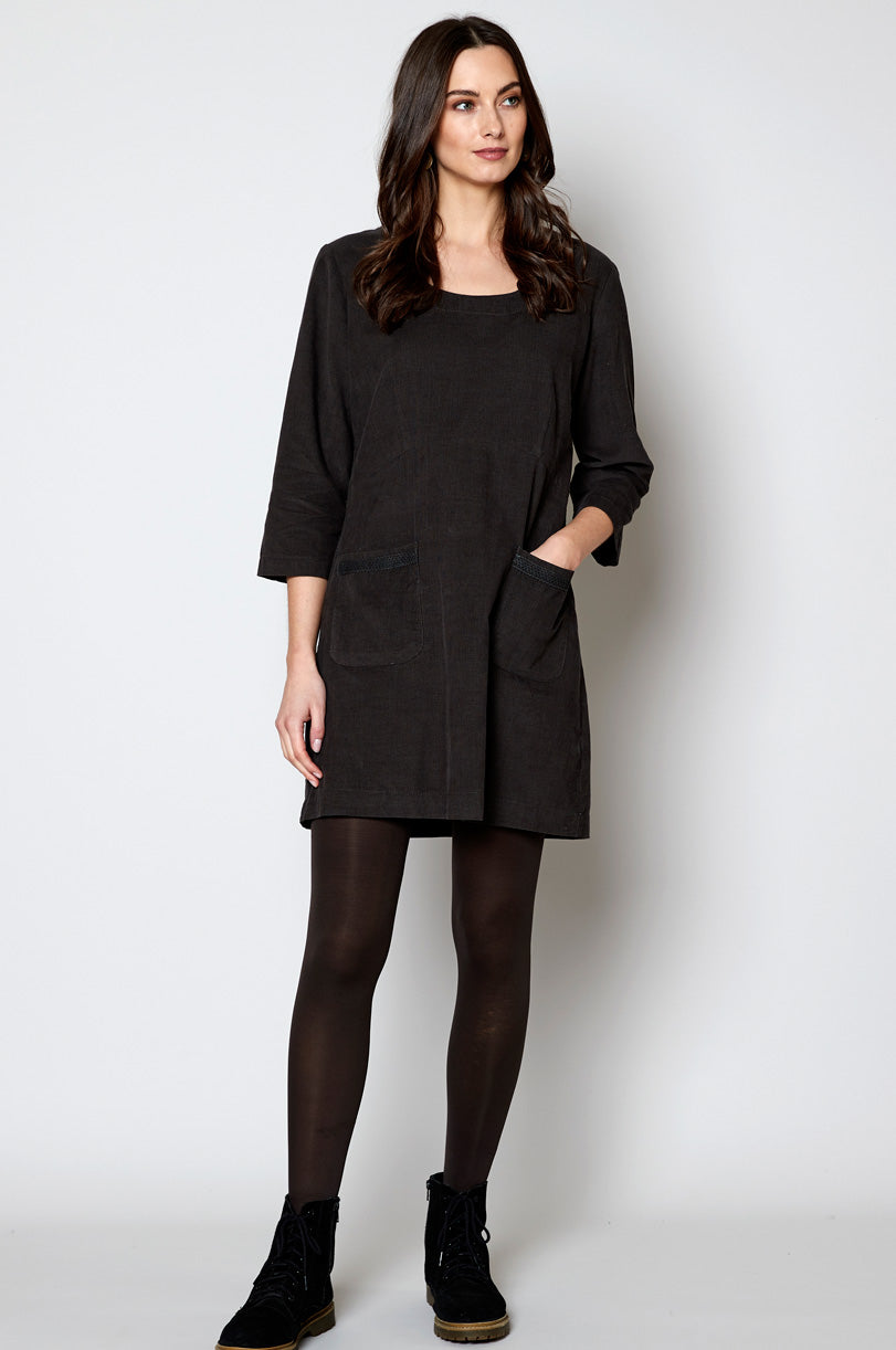 CN3084 Crochet Insert Tunic Dress