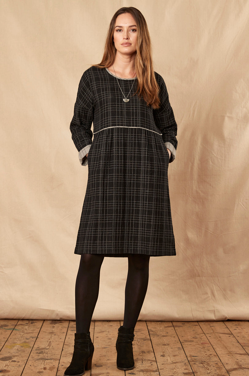 CQ2112  Double Cotton Dress
