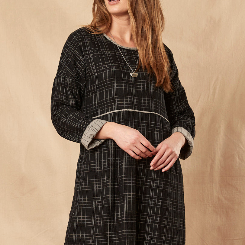 CQ2112  Double Cotton Dress