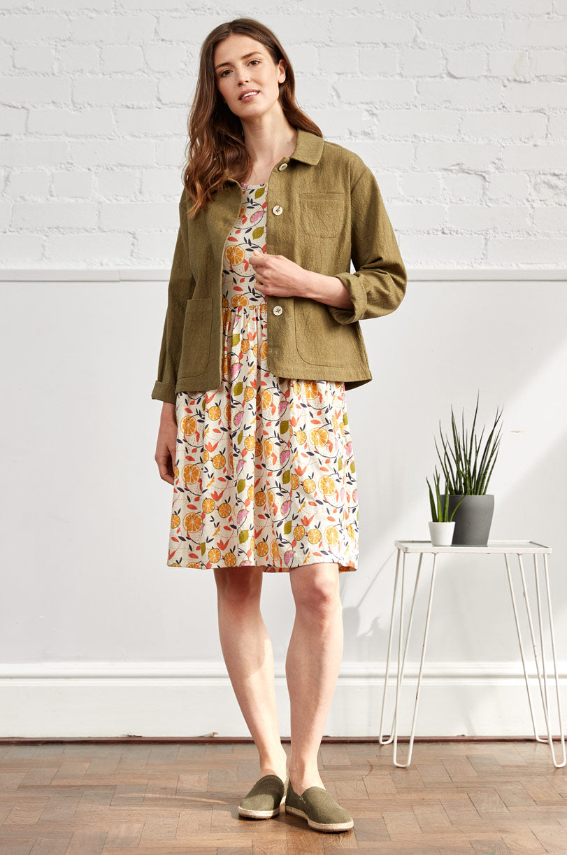 CT3118 Gathered Tunic Dress