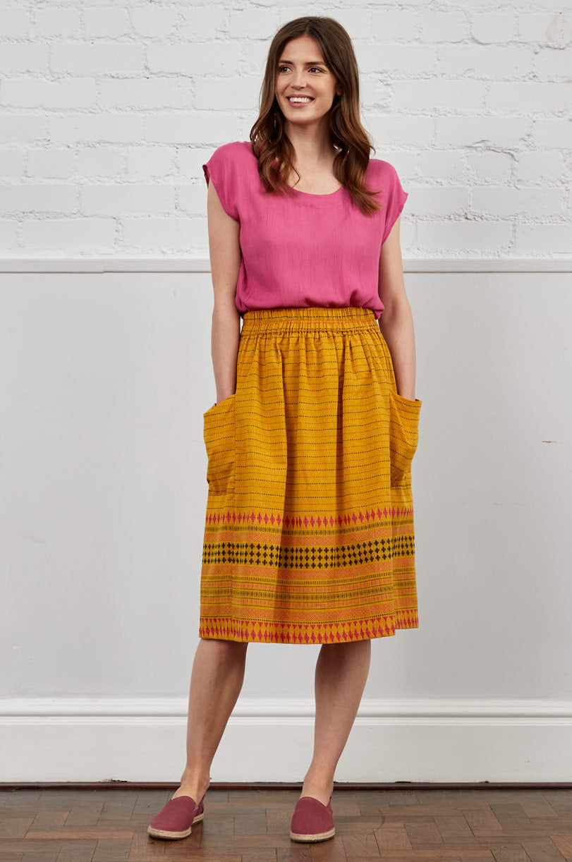 GJ8039 Gathered Skirt