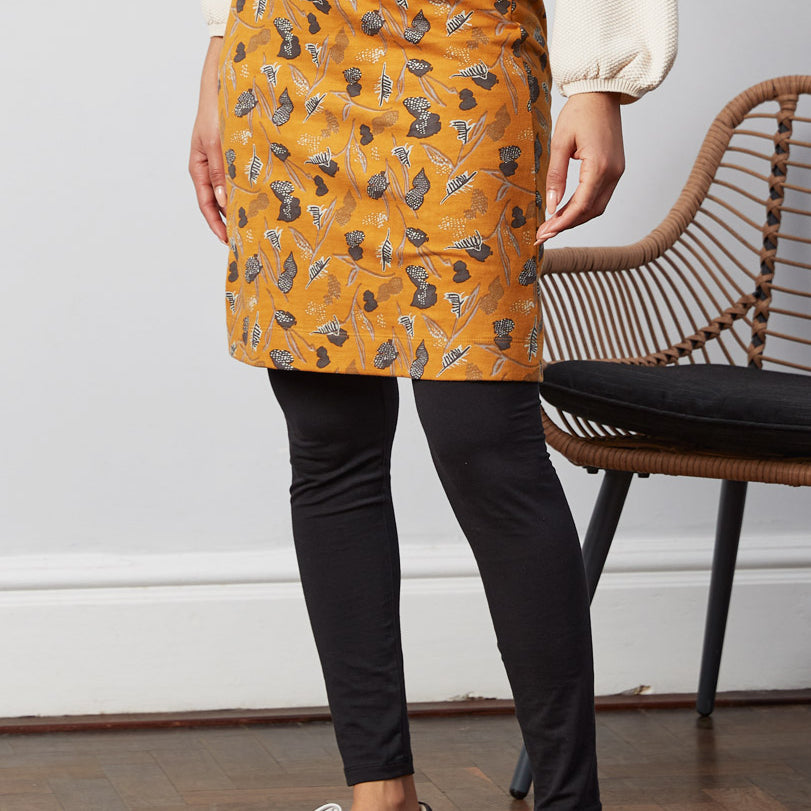 Cotton Straight Jersey Skirt