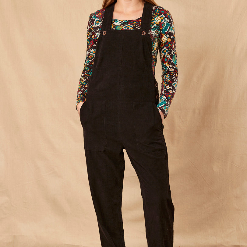 Cotton Needlecord Dungarees