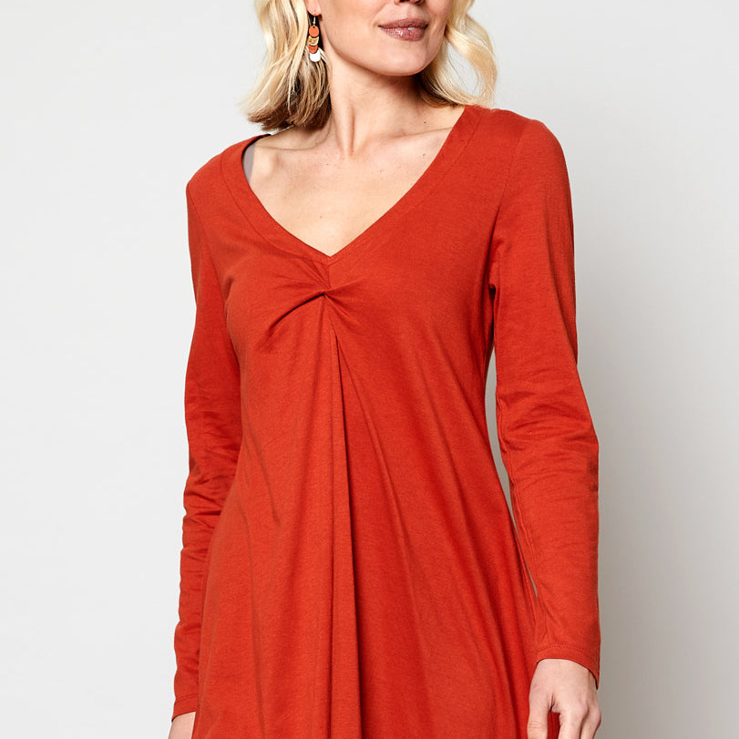 Organic Cotton Knot Front Tunic