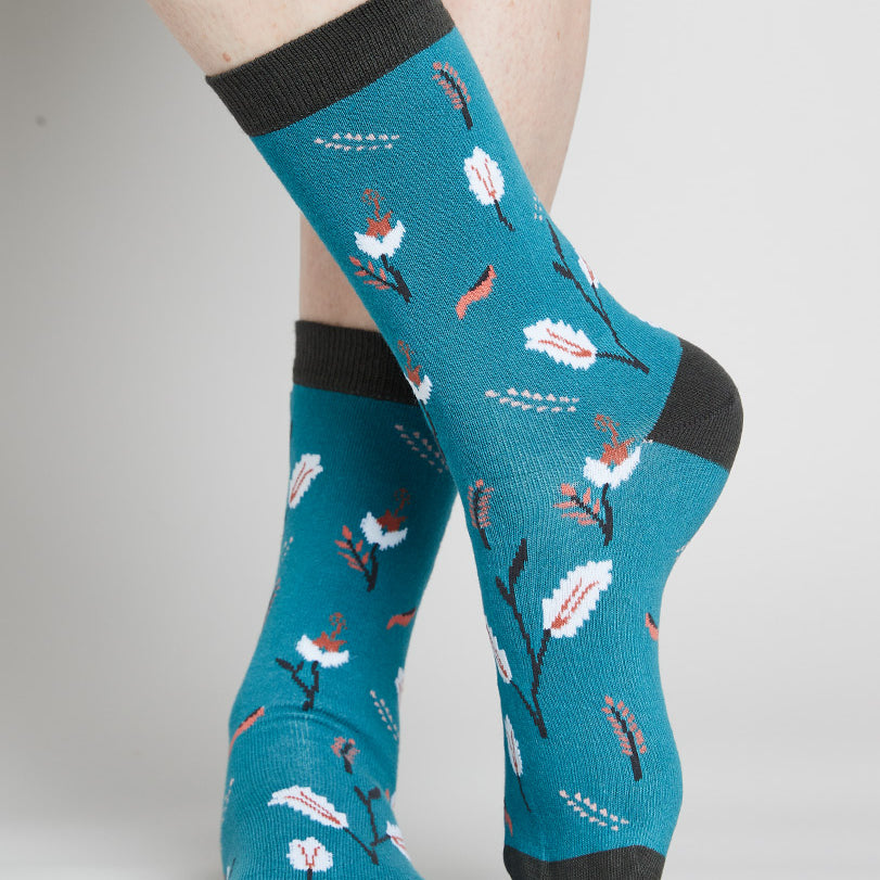 GOTS Organic Cotton Flower Socks