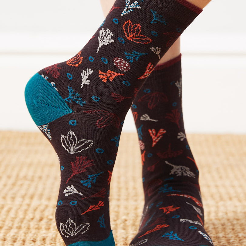 GOTS Organic Cotton Seaweed Socks