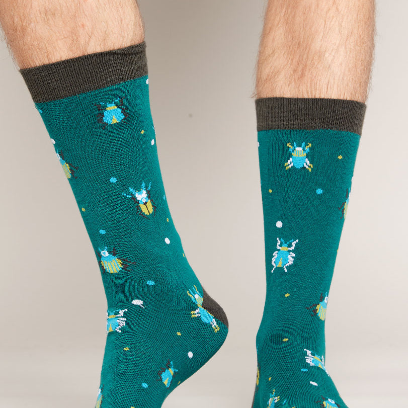 GOTS Organic Cotton Organic Beetle Socks
